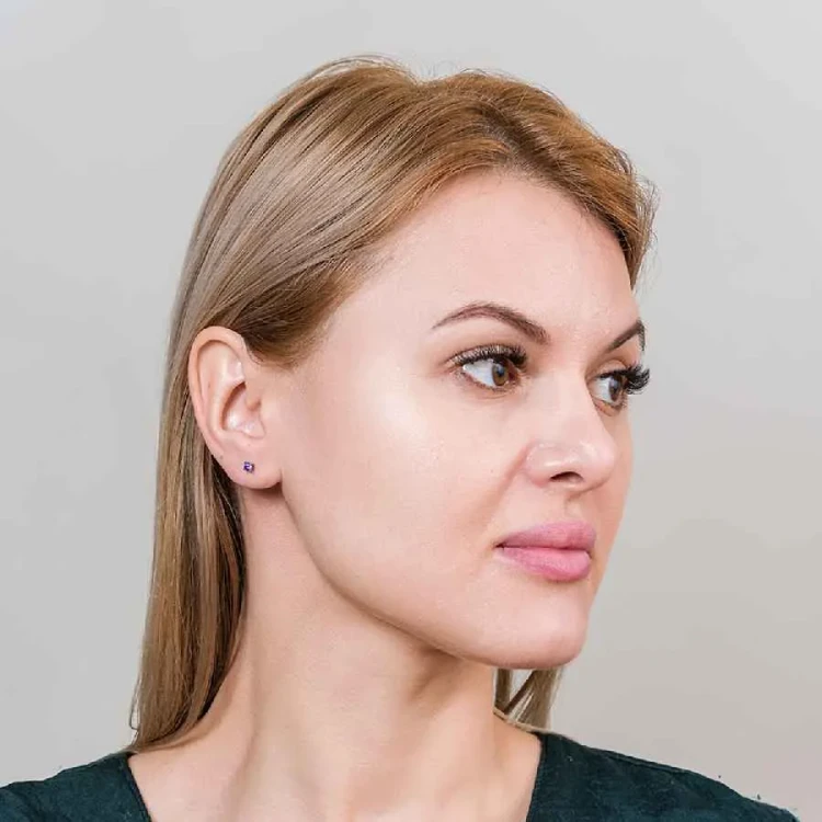 Пусеты VIOLET Fiore Luna AE03187-6A V/S