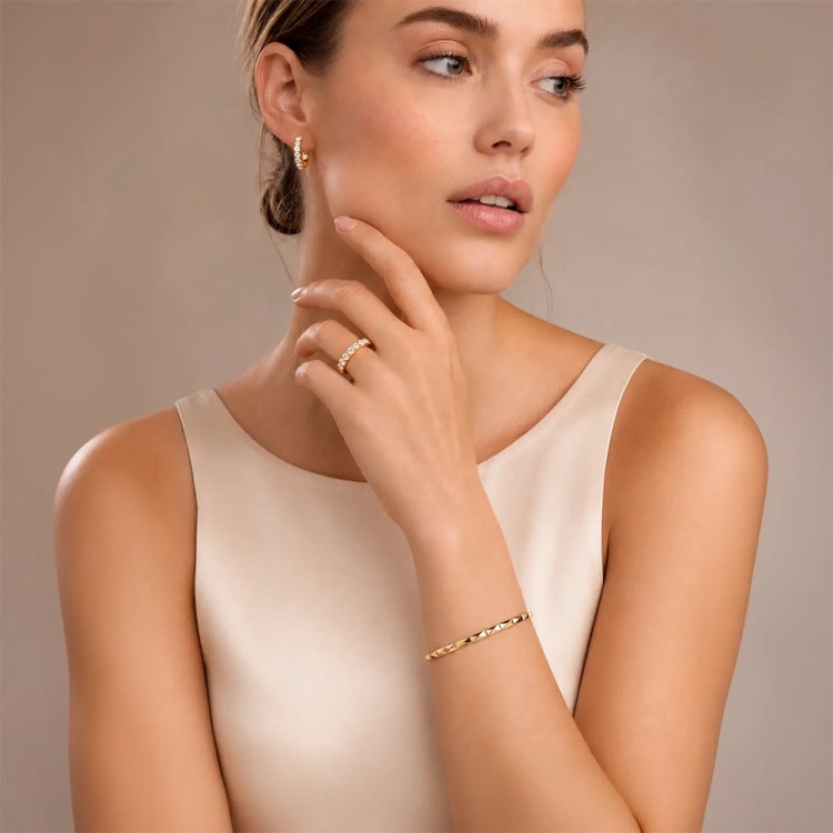 Кольцо Coeur de Lion Crystal-Gold 0145/40-1816 60