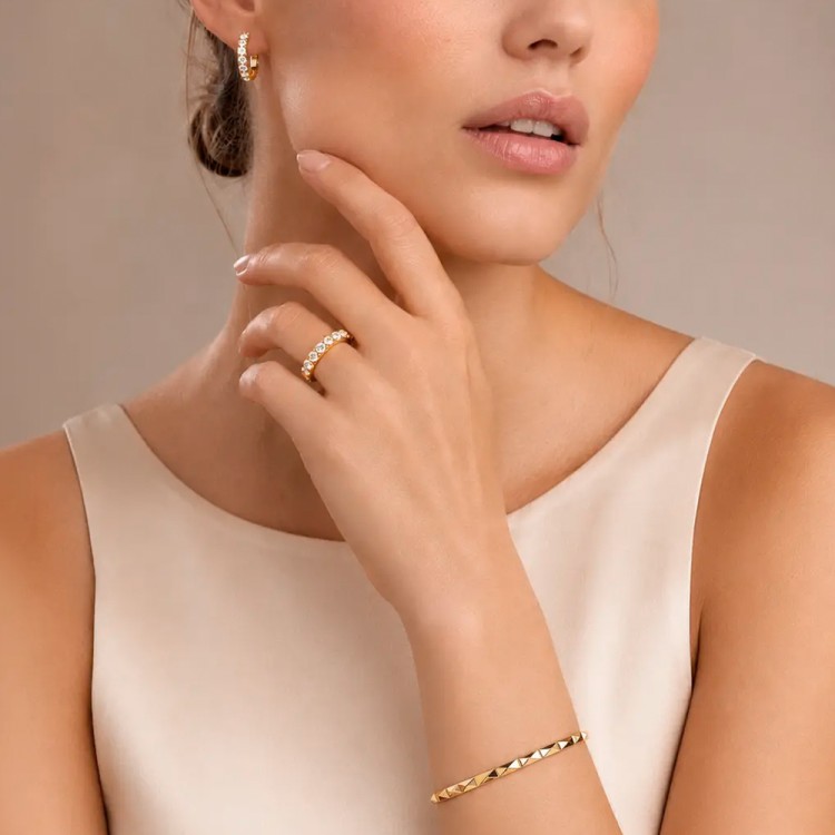 Кольцо Coeur de Lion Crystal-Gold 0145/40-1816 60