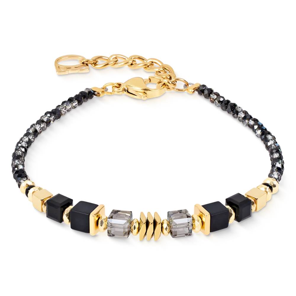 Браслет Coeur de Lion Black-Gold 3044/30-1316