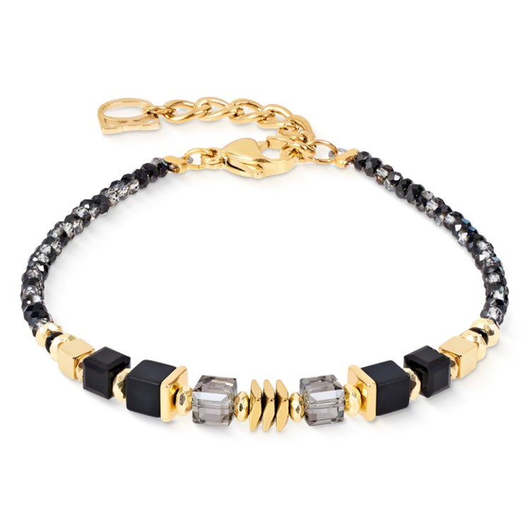 Браслет Coeur de Lion Black-Gold 3044/30-1316