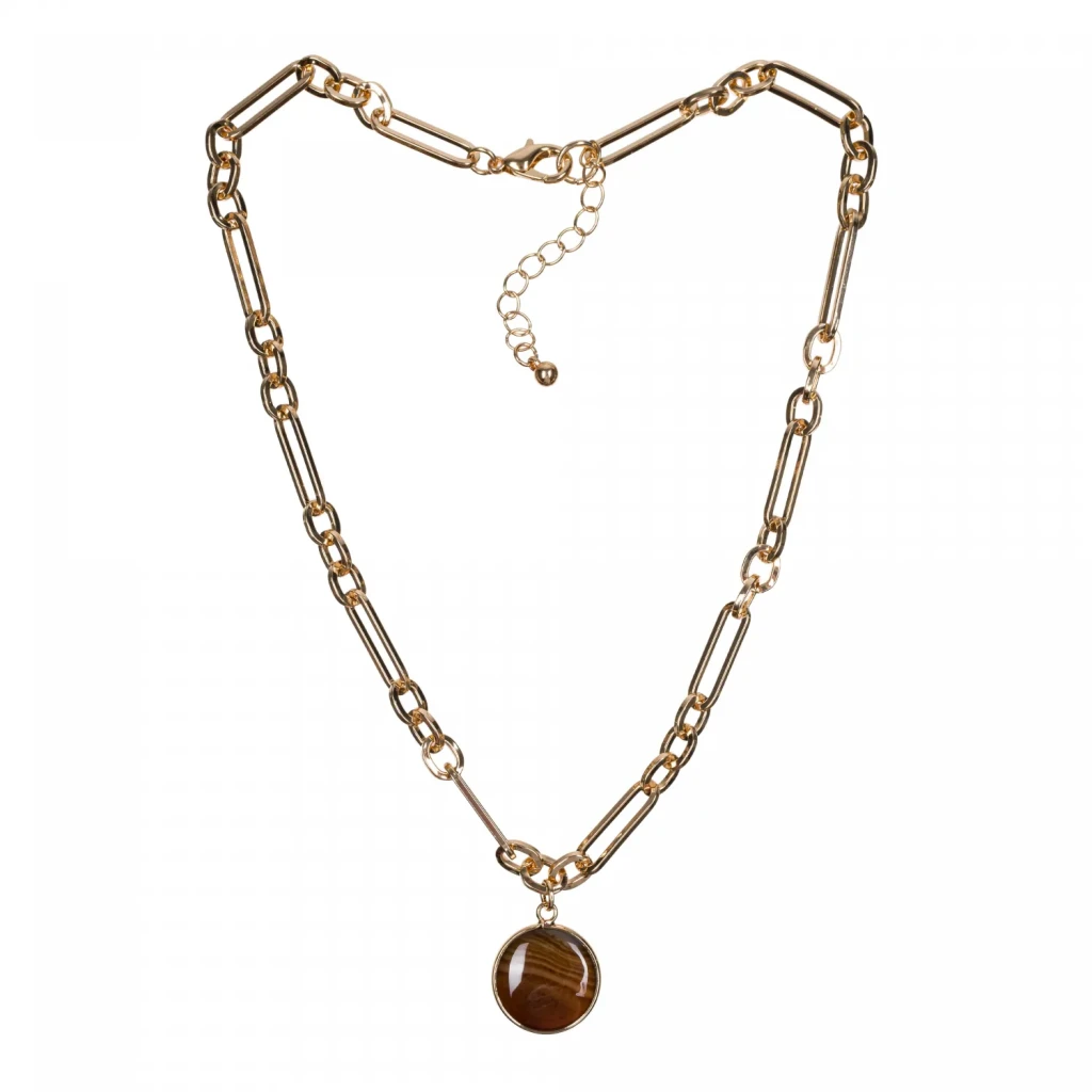 Колье Fiore Luna COFFE AGATE LN5148 BR/G