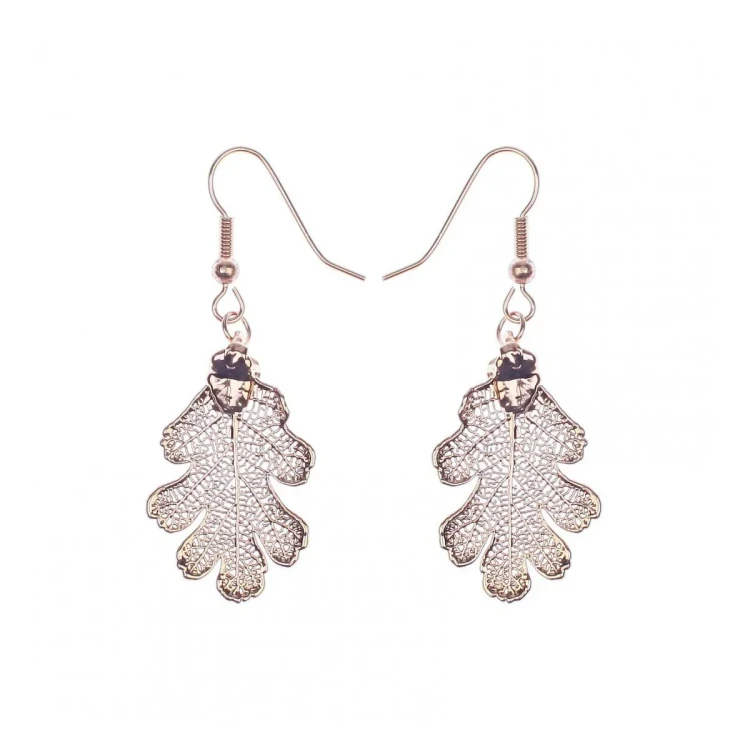 Серьги Ester Bijoux Дуб SK104GA-G/S BR