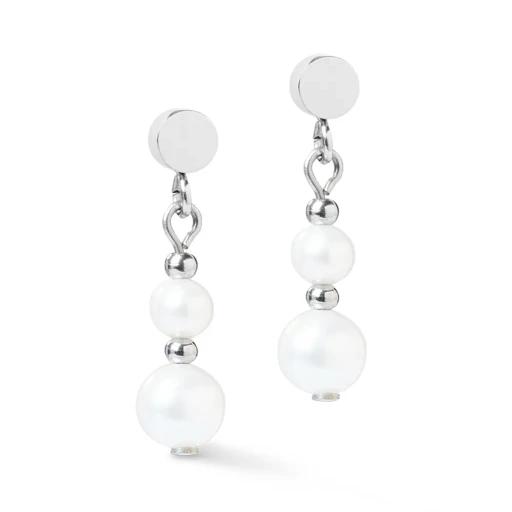Серьги Coeur de Lion White-Silver 1137/21-1417