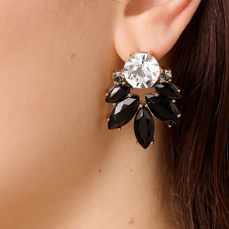 Серьги Dyrberg Kern DRAGO SG BLACK / CRYSTAL 470021