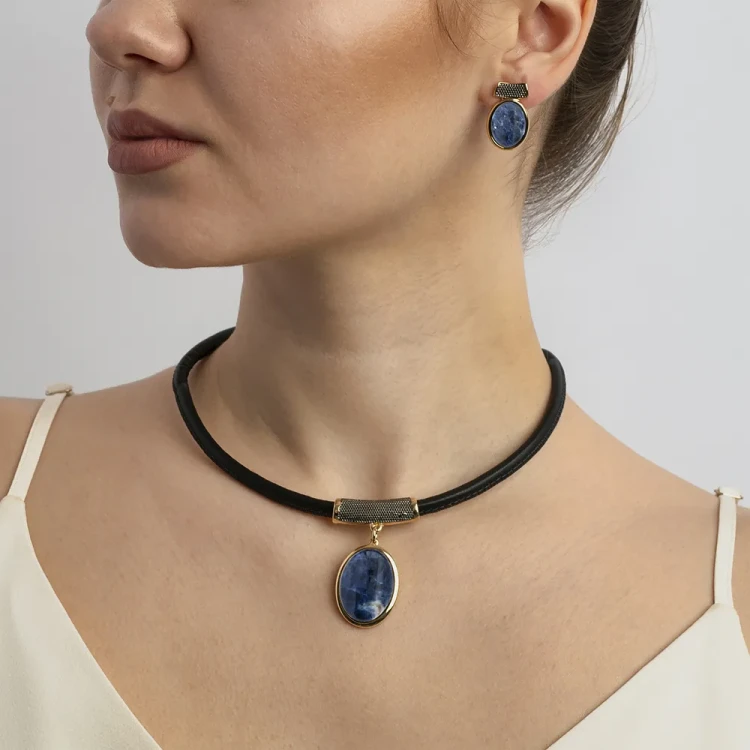 Комплект Possebon pearl sodalite S6756.22 BL/G