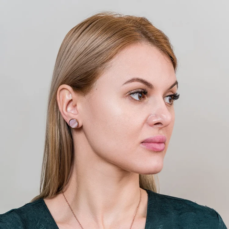 Fiore Luna Пусеты SHELL ROSE AE01734-4 R/RG
