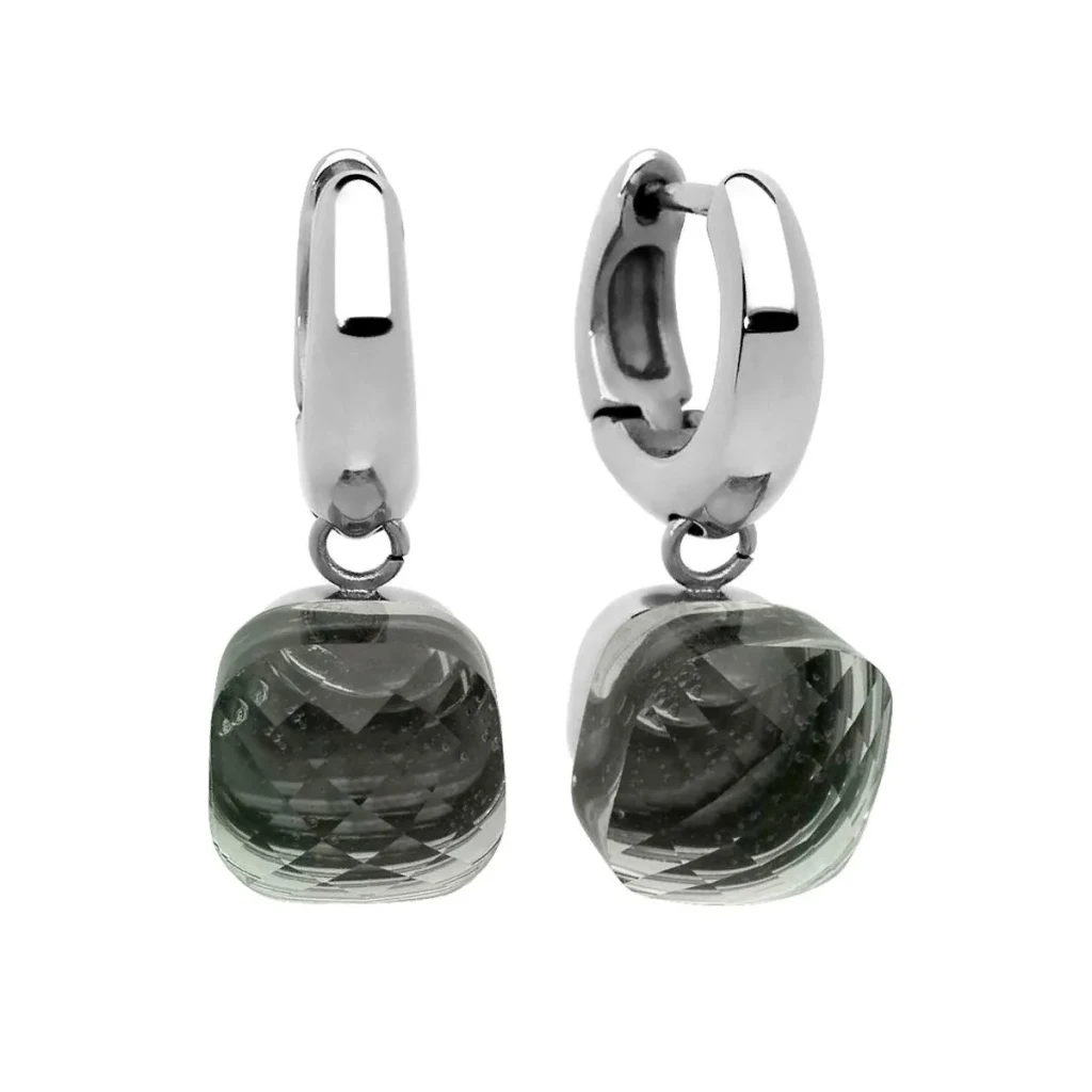 Серьги Qudo Firenze light grey 300141 BW/S