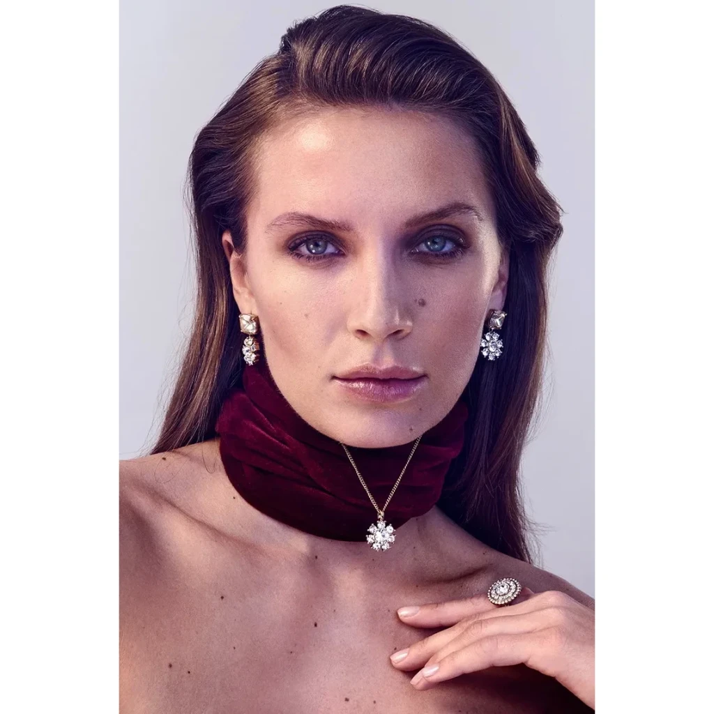 Серьги Dyrberg Kern POPPY SG CRYSTAL / BLACK 470119