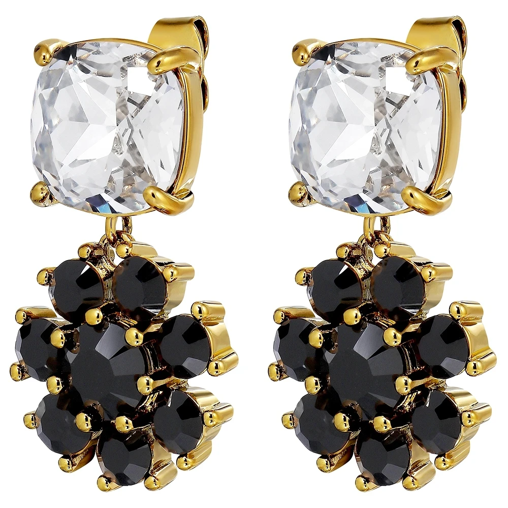 Серьги Dyrberg Kern POPPY SG CRYSTAL / BLACK 470119