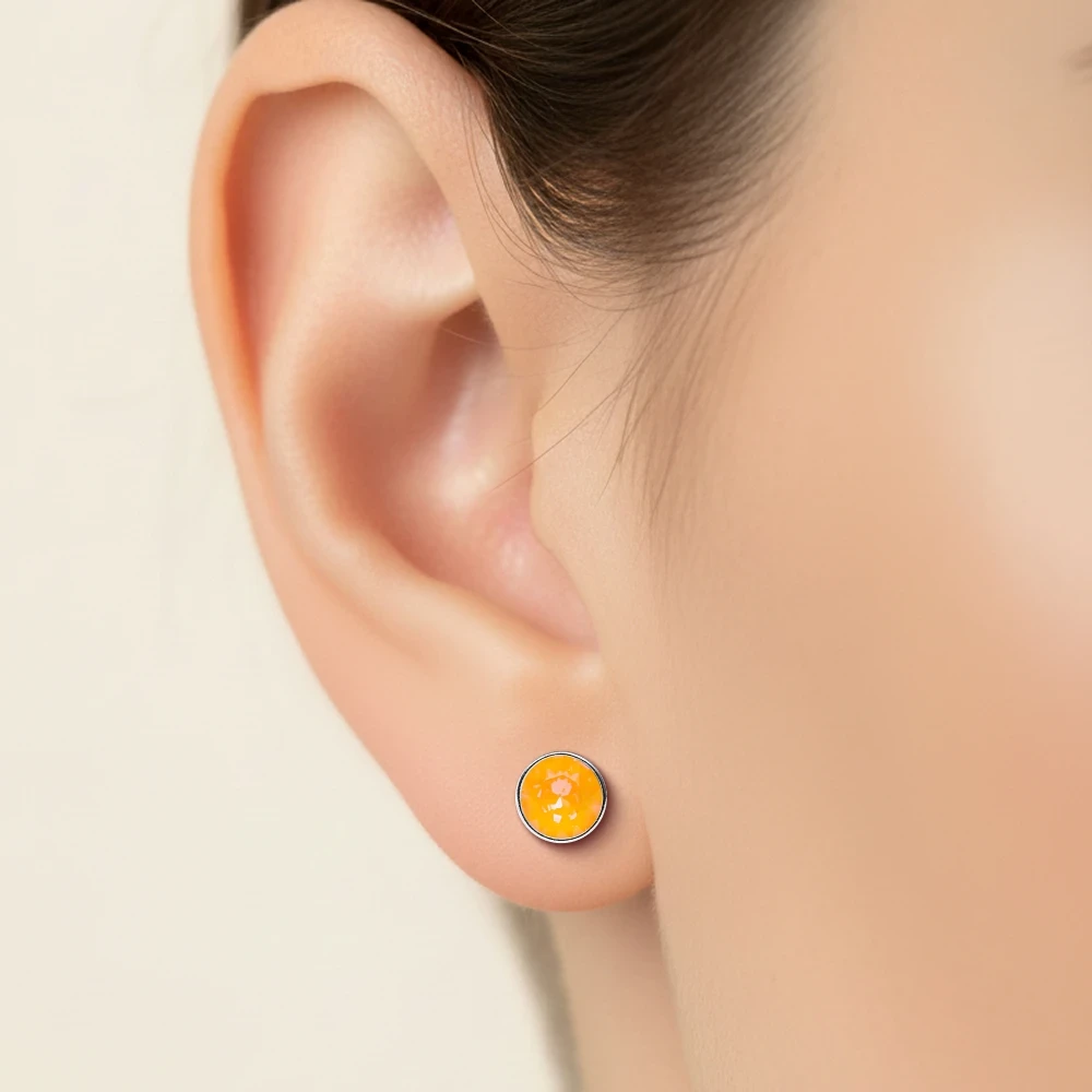 Пусеты Fiore Luna Peach Delite SWE298 PD S