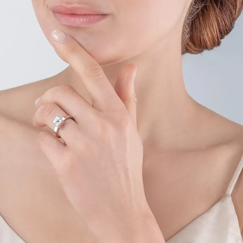 Кольцо Coeur de Lion Crystal silver 0500/40-1817 56