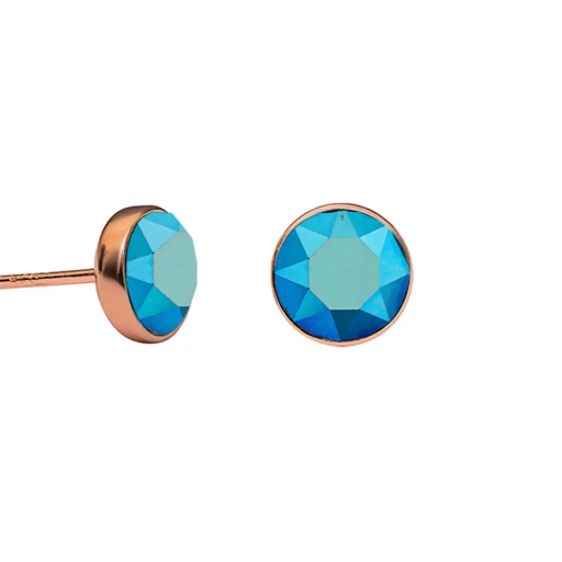Пусеты Crystal Metalic Blue SWE297 CMB RG