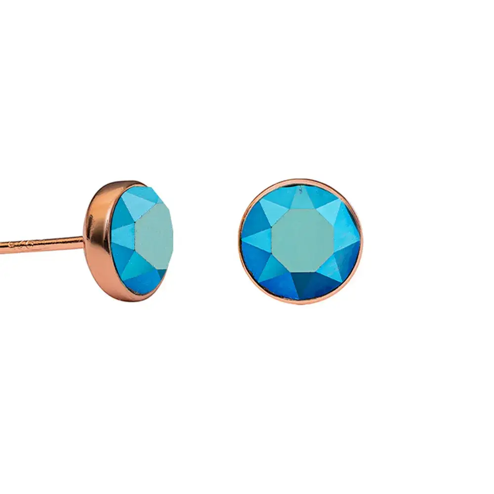 Пусеты Crystal Metalic Blue SWE297 CMB RG