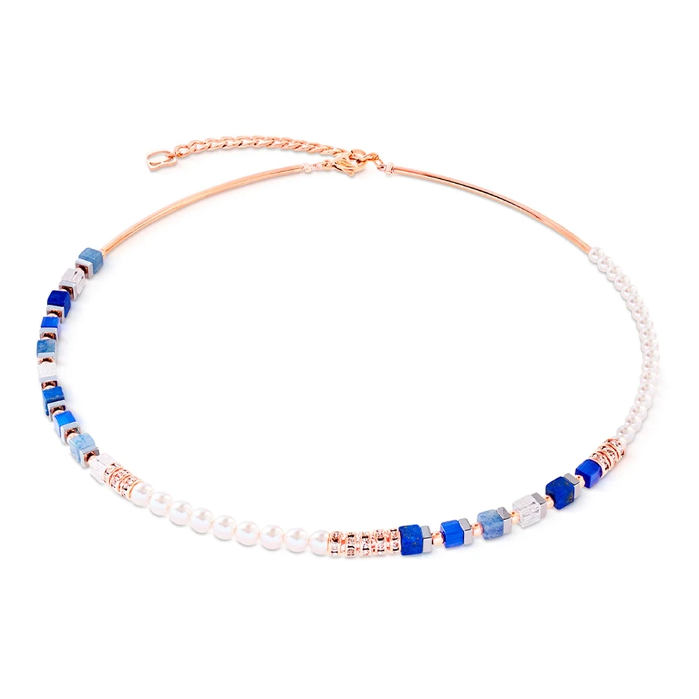 Колье Coeur de Lion Blue Rose Gold 4354/10-0759