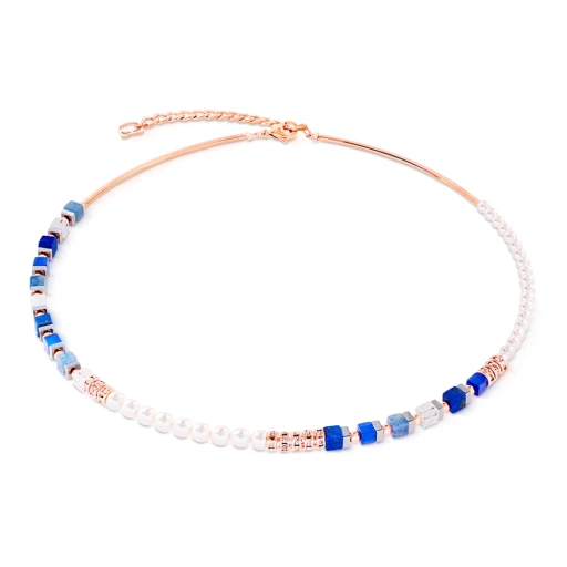 Колье Coeur de Lion Blue Rose Gold 4354/10-0759