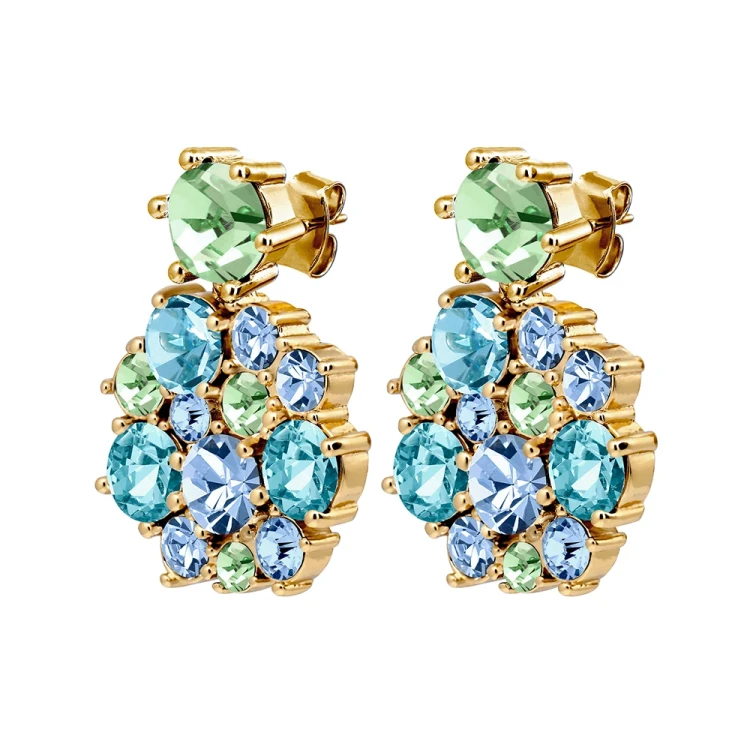 Серьги Dyrberg Kern FREESIA SG AQUA 480064