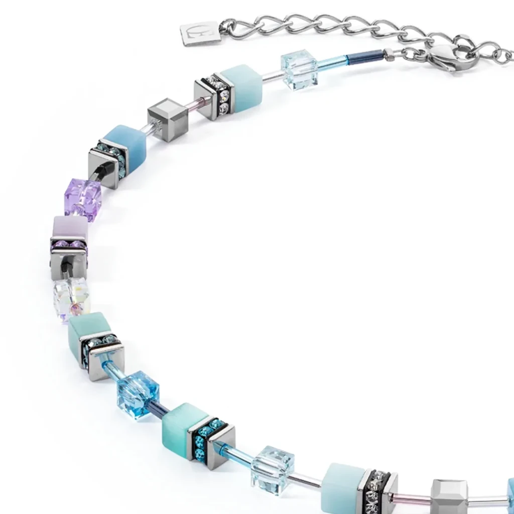 Колье Coeur de Lion Aqua-Lilac 2838/10-2026