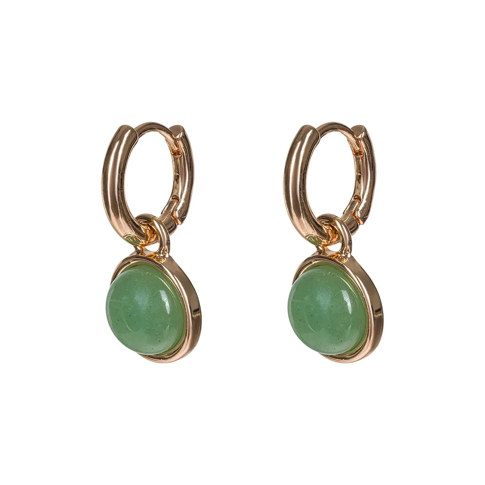 Серьги Fiore Luna GREEN AVENTURINE LE1114 G/G
