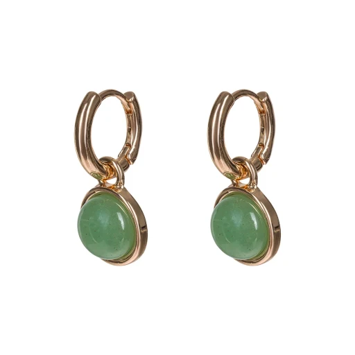 Серьги Fiore Luna GREEN AVENTURINE LE1114 G/G