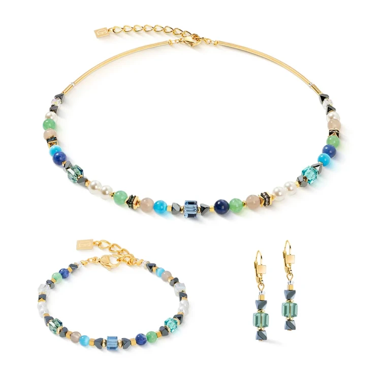 Колье Coeur de Lion Green-Turquoise 4243/10-0506