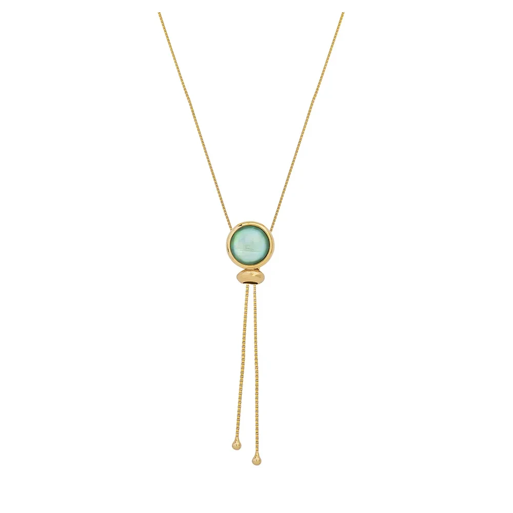 *Колье Possebon madre azul *B9655.20 BL/G