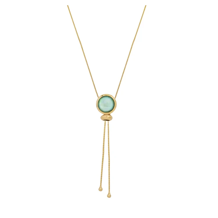 *Колье Possebon madre azul *B9655.20 BL/G