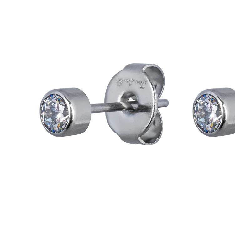 Пусеты Cubic zirconia White Fiore Luna SWE0128 W S