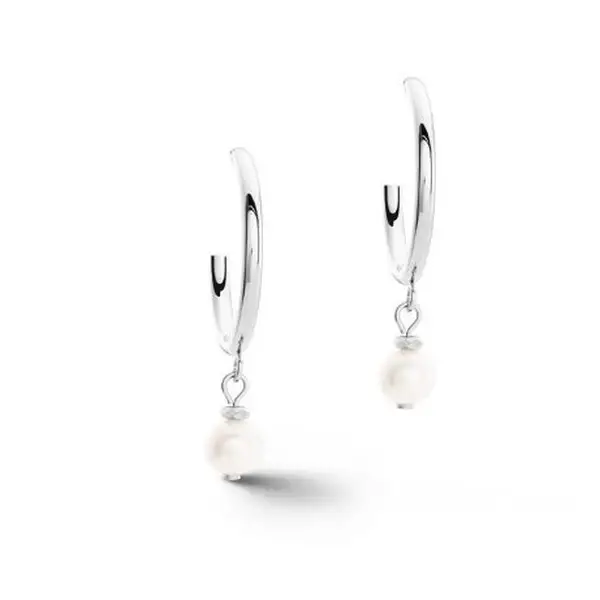 Серьги Coeur de Lion White-Silver 1121/21-1417