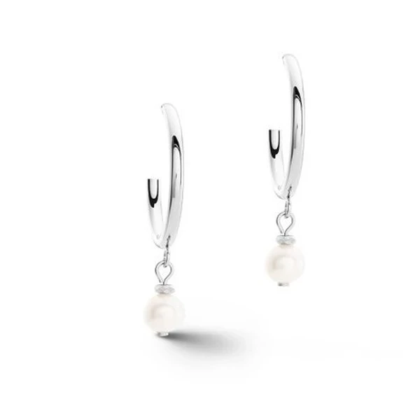 Серьги Coeur de Lion White-Silver 1121/21-1417