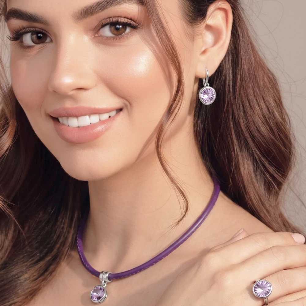Серьги Light Amethyst A1902.14 V/S Fiore Luna