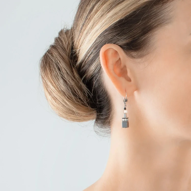 Серьги Coeur de Lion Grey-Beige 3040/20-1210
