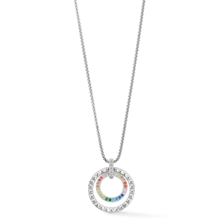 Колье Coeur de Lion Multicolour Silver 2067/10-1517