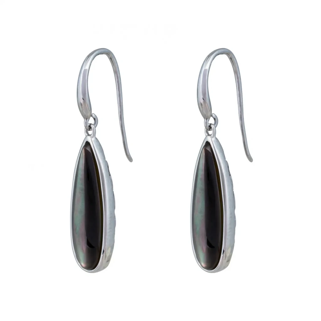 Серьги Fiore Luna Капля SHELL AE01376-13 BW/S