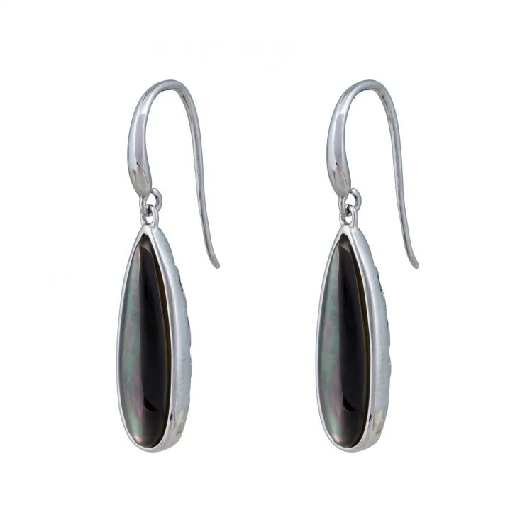 Серьги Fiore Luna Капля SHELL AE01376-13 BW/S