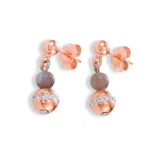 Серьги Coeur de Lion Beige-Grey 4992/21-1012