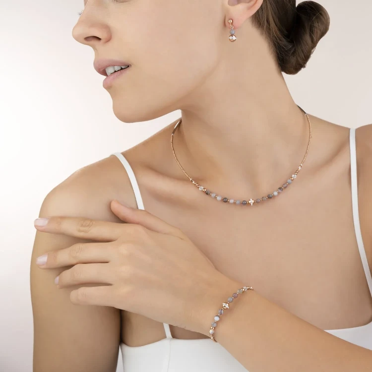 Серьги Coeur de Lion Beige-Grey 4992/21-1012
