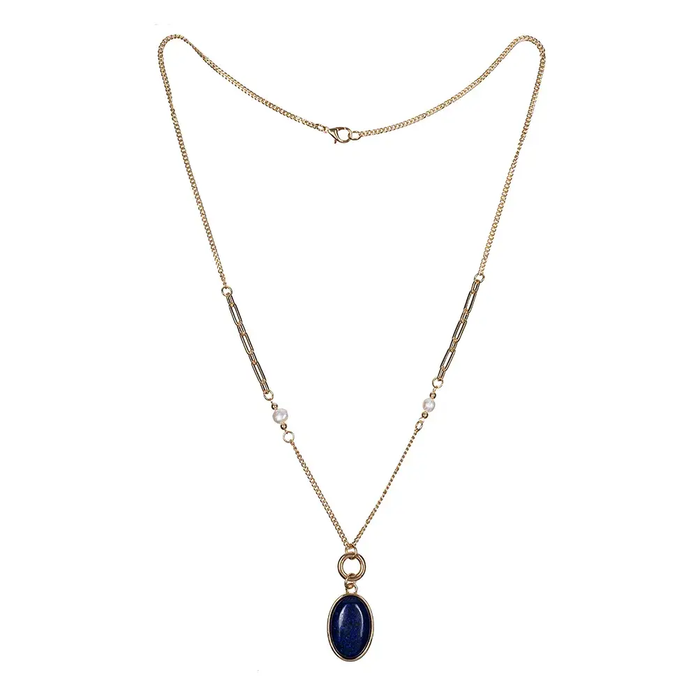Колье Fiore Luna NATURAL LAPIS LN5152 BL/G