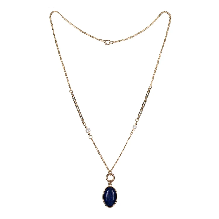 Колье Fiore Luna NATURAL LAPIS LN5152 BL/G