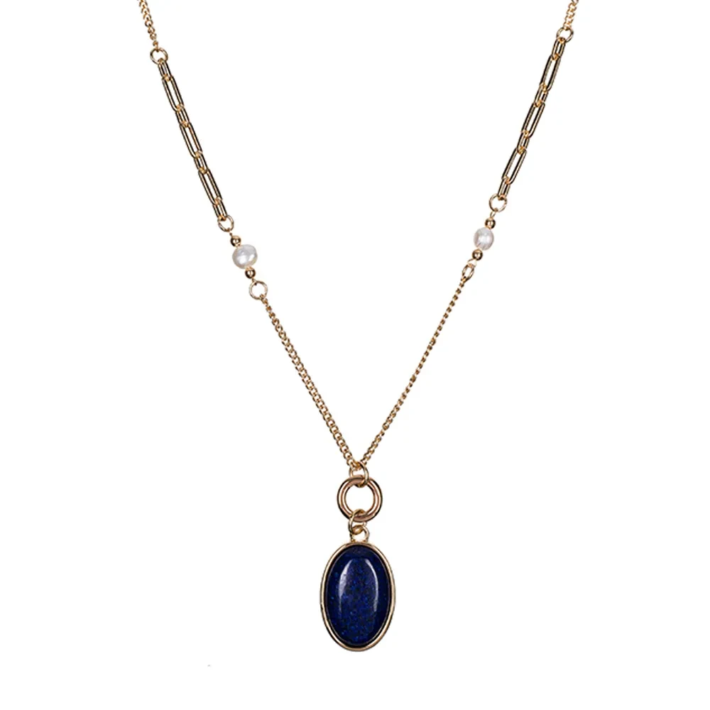 Колье Fiore Luna NATURAL LAPIS LN5152 BL/G