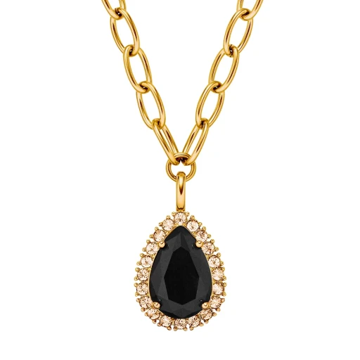 Колье Dyrberg Kern METTA SG BLACK /GOLDEN 450081