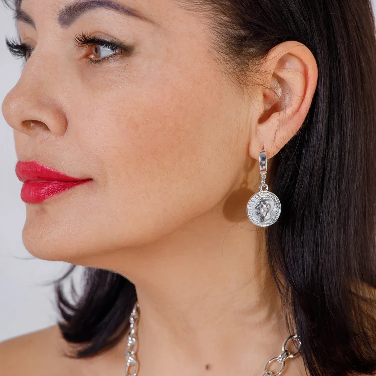 Серьги Fiore Luna With a coin AL4545 S