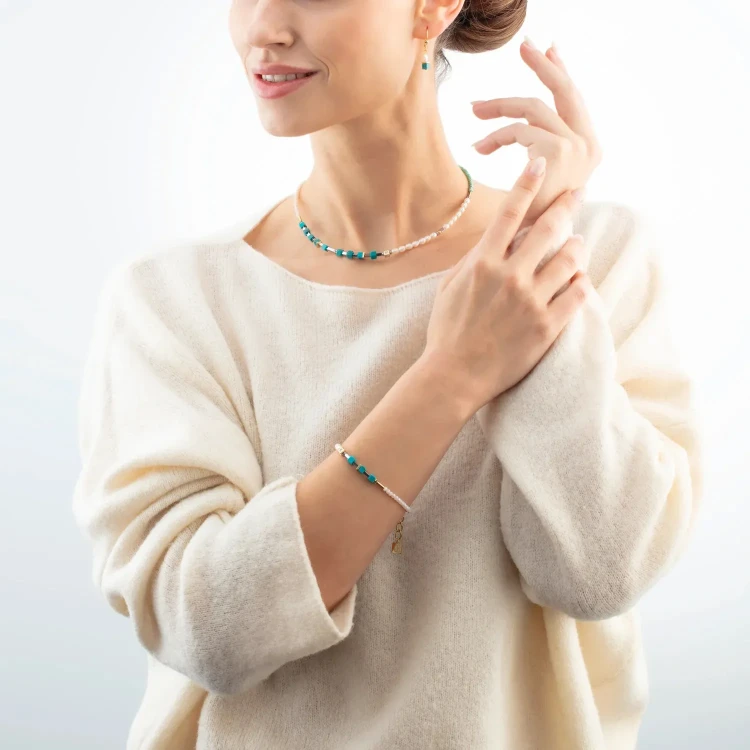 Браслет Coeur de Lion Turquoise-Green 1126/30-0605