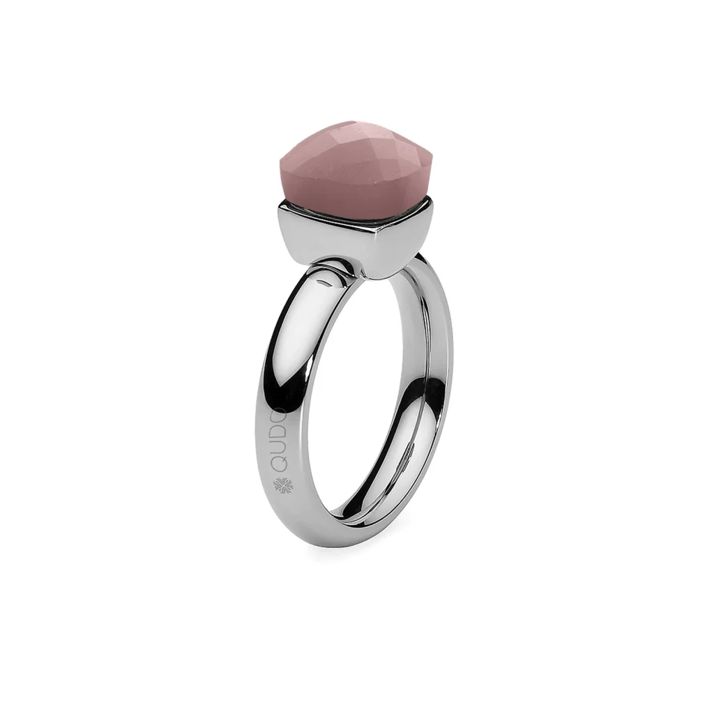 Кольцо Qudo Firenze Dark Rose Opal 18 мм 610086 R/S