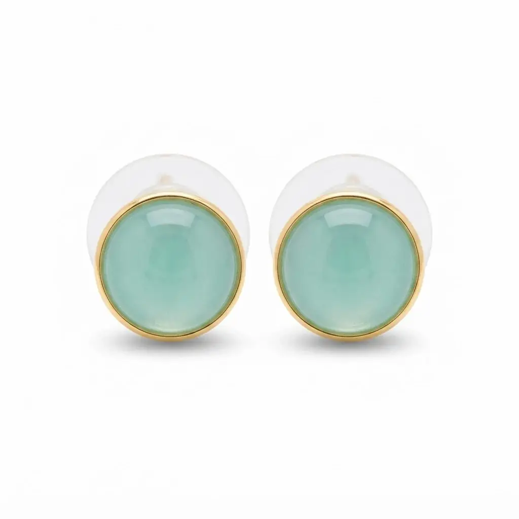 Серьги Possebon Pearl Blue Sky Agate A1992.21 B/G