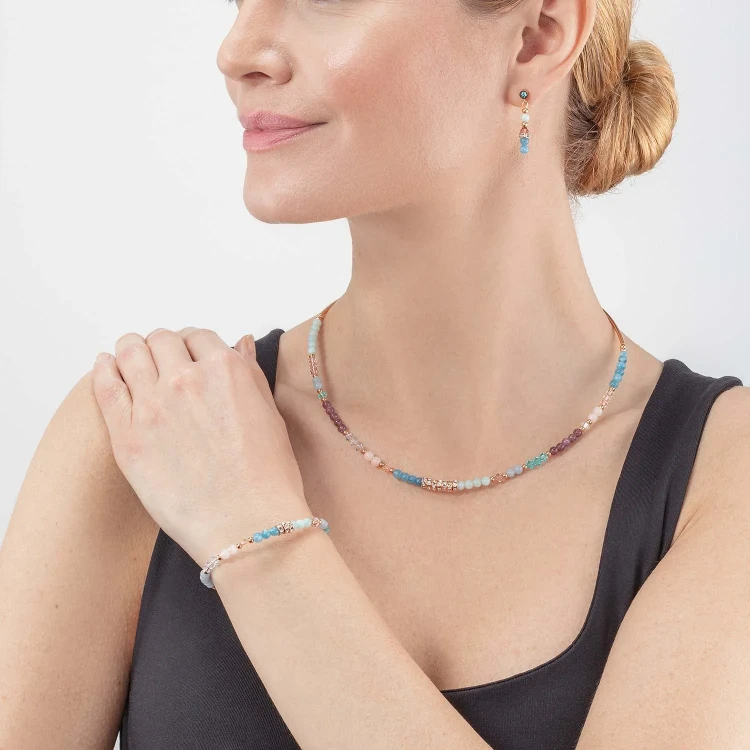 Колье Coeur de Lion Aqua-Lilac 6020/10-2026