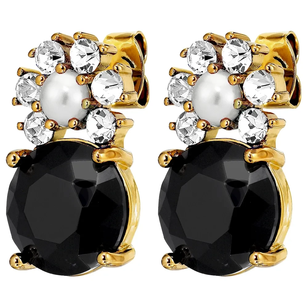 Серьги Dyrberg Kern BECKIA SG BLACK / CRYSTAL 470098
