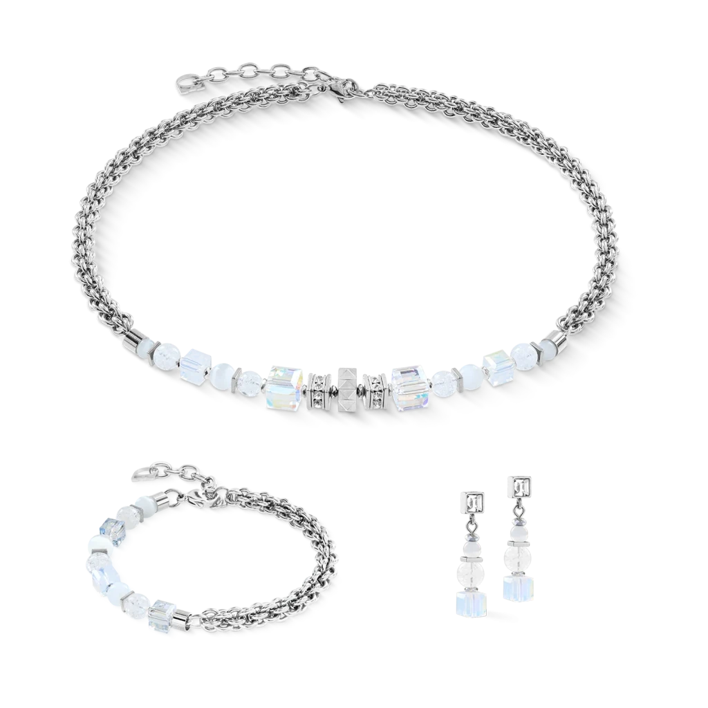 Серьги Coeur de Lion White-Silver 3022/21-1417