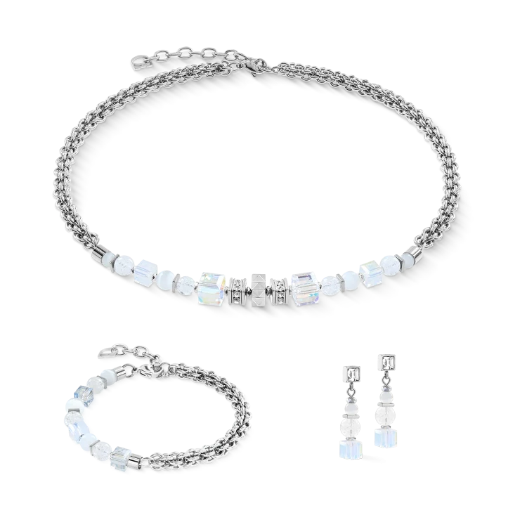 Серьги Coeur de Lion White-Silver 3022/21-1417