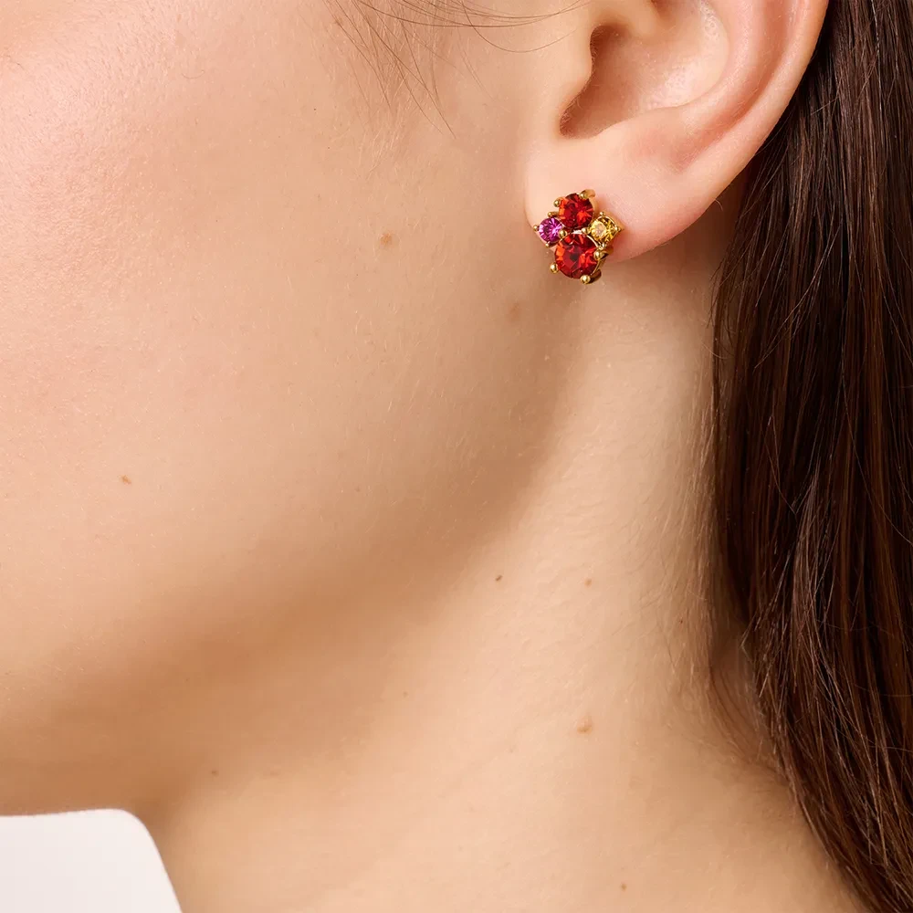 Серьги Dyrberg Kern BILLIS SG RED / PINK 470139
